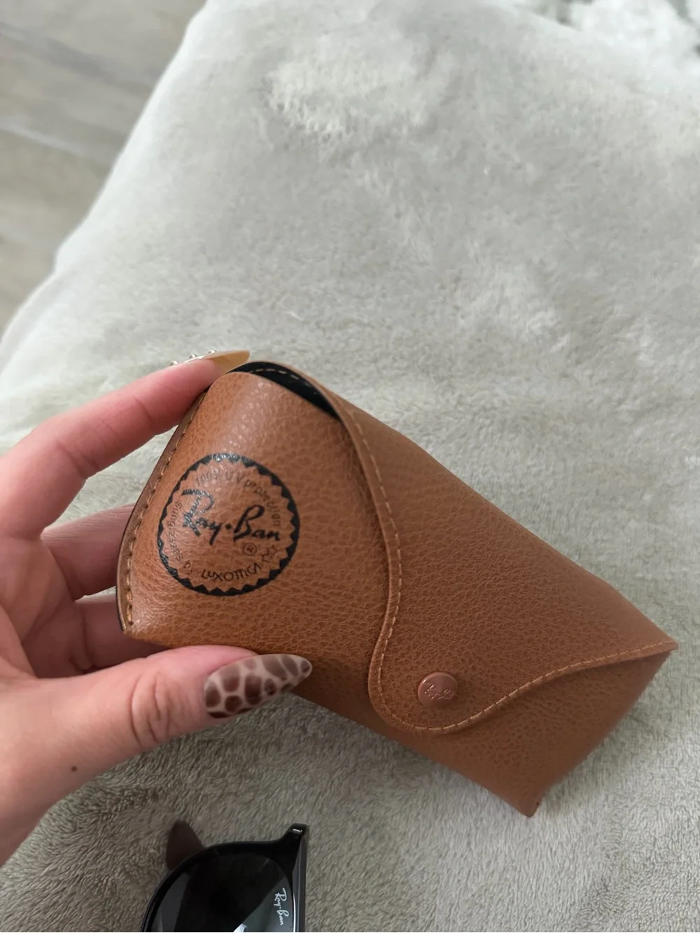 Ray-Ban Black Frame Sunglasses with Dark Lenses